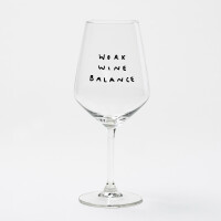 "Work Wine Balance" Weinglas by Johanna Schwarzer × selekkt