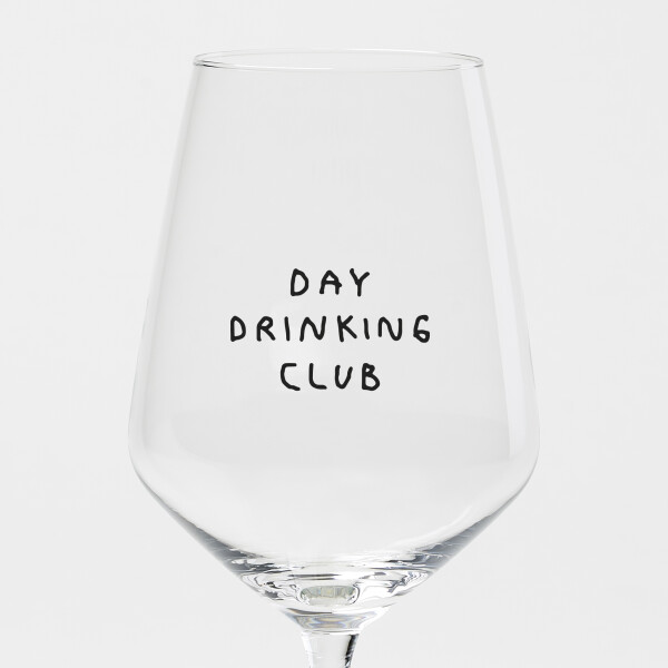 "Day Drinking Club" Weinglas by Johanna Schwarzer × selekkt