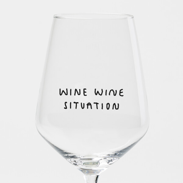 "Wine Wine Situation" Weinglas by Johanna Schwarzer × selekkt