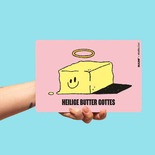 MAMF® "Heilige Butter Gottes" Frühstücksbrettchen by studio ciao
