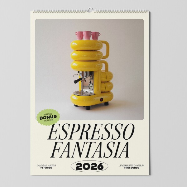 "Espresso Fantasia" Fotokalender 2026 by Tina Bobbe