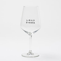 "Liquid Dinner" Weinglas by Johanna Schwarzer × selekkt