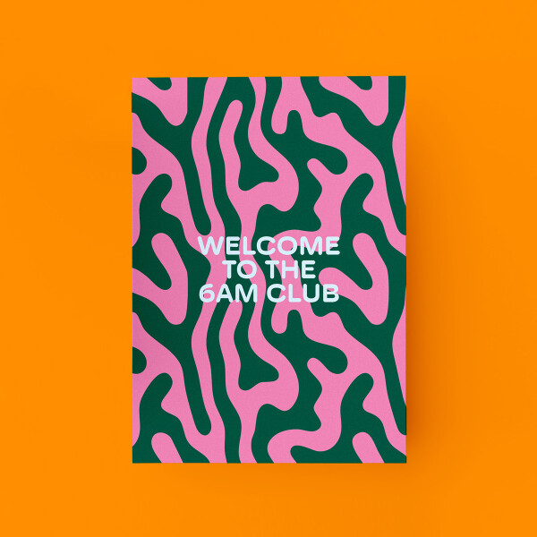 MAMF® "Welcome To The 6AM Club" Postkarte