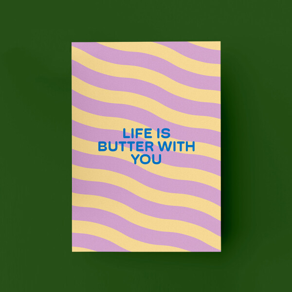 MAMF® "Life Is Butter With You" Postkarte