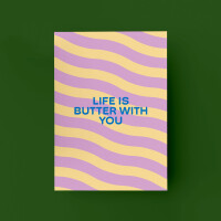 MAMF® "Life Is Butter With You" Postkarte