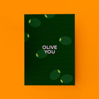 MAMF® "Olive You" Postkarte
