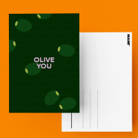 MAMF® "Olive You" Postkarte