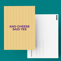 MAMF® "And Cheese Said Yes" Postkarte