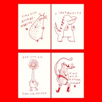 10 tierisch liebe Postkarten: Set zum Verschicken & Verschenken von Gianluca Scigliano