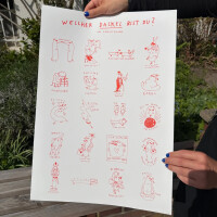 "Welcher Dackel bist du?" DIN A2 Plakat von Gianluca Scigliano