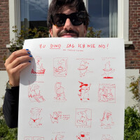 "Zu Dino sag ich nie no" DIN A2 Plakat von...