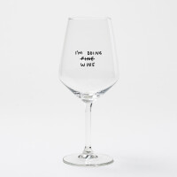 "Im Doing Wine" Weinglas by Johanna Schwarzer...