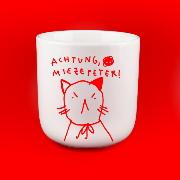 "Miezepeter" Kaffeebecher von Gianluca Scigliano