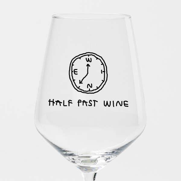 "Half Past Wine" Weinglas by Johanna Schwarzer × selekkt