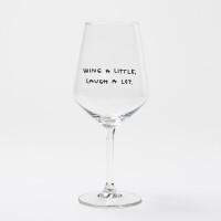 "Wine A Little, Laugh A Lot" Weinglas by...