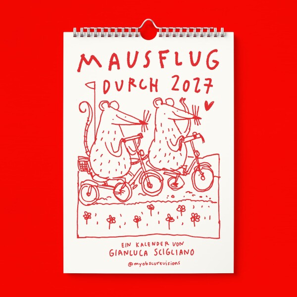"Mausflug durch 2027" A4 Kalender von Gianluca Scigliano